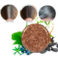 Hair darkening shampoo bar