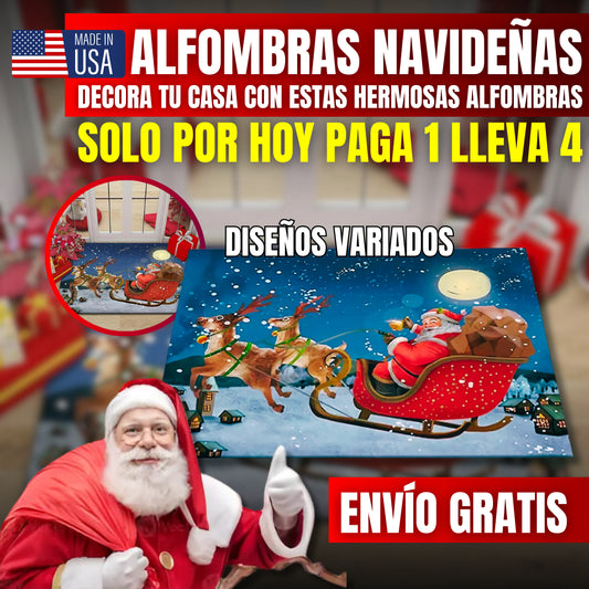 ALFOMBRAS NAVIDEÑOS EN PROMOCIÓN PAGUE 1 LLEVE 4✨